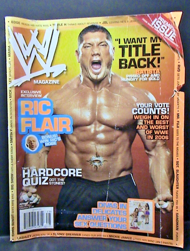 WWE Magazine August 2006 Batista Ric Flair Best and Worst of 2006