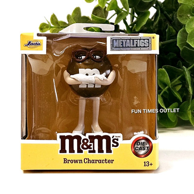 Jada M&M's Brown Character 3'' Die Cast Figure Metalfigs Collectible M&M New