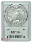 2024 $1 Peace Dollar Ultra Breaks PCGS MS 70