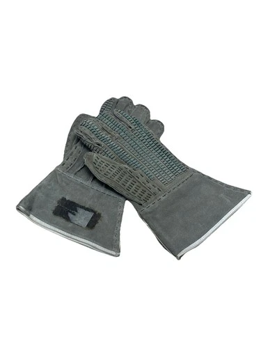 KNOXVILLE GLOVE CO. Barbed Tape Concertina, Razor Wire Handlers Gloves Leather