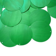 100 Stk flache Pailletten, 40mm/1.6", AB Dunkelgr&uuml;n f&uuml;r DIY
