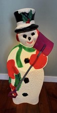 Vintage Christmas Frosty The Snowman SPADE Blow Mold Christmas Outdoor Light 40”