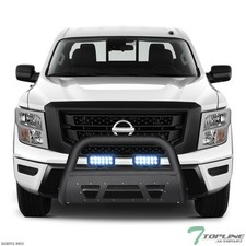 Tlaps For 2016-2024 Titan Matte Black Studded Mesh Bull Guard36w Cree Led Bars Tlaps For 2016-2024 Titan Matte Black Studded Mesh Bull Guard36w Cree Led Bars