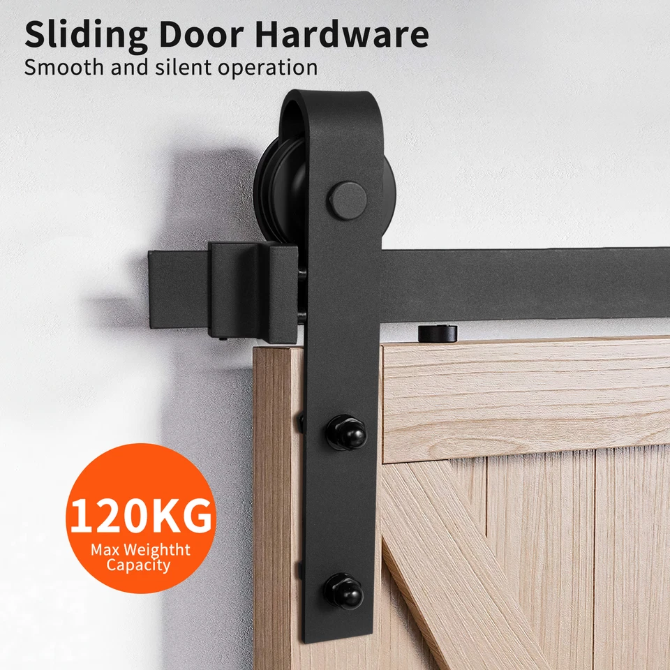183/200 cm sliding door system track sliding door sliding door fitting 130 kg - Image 4 of 4
