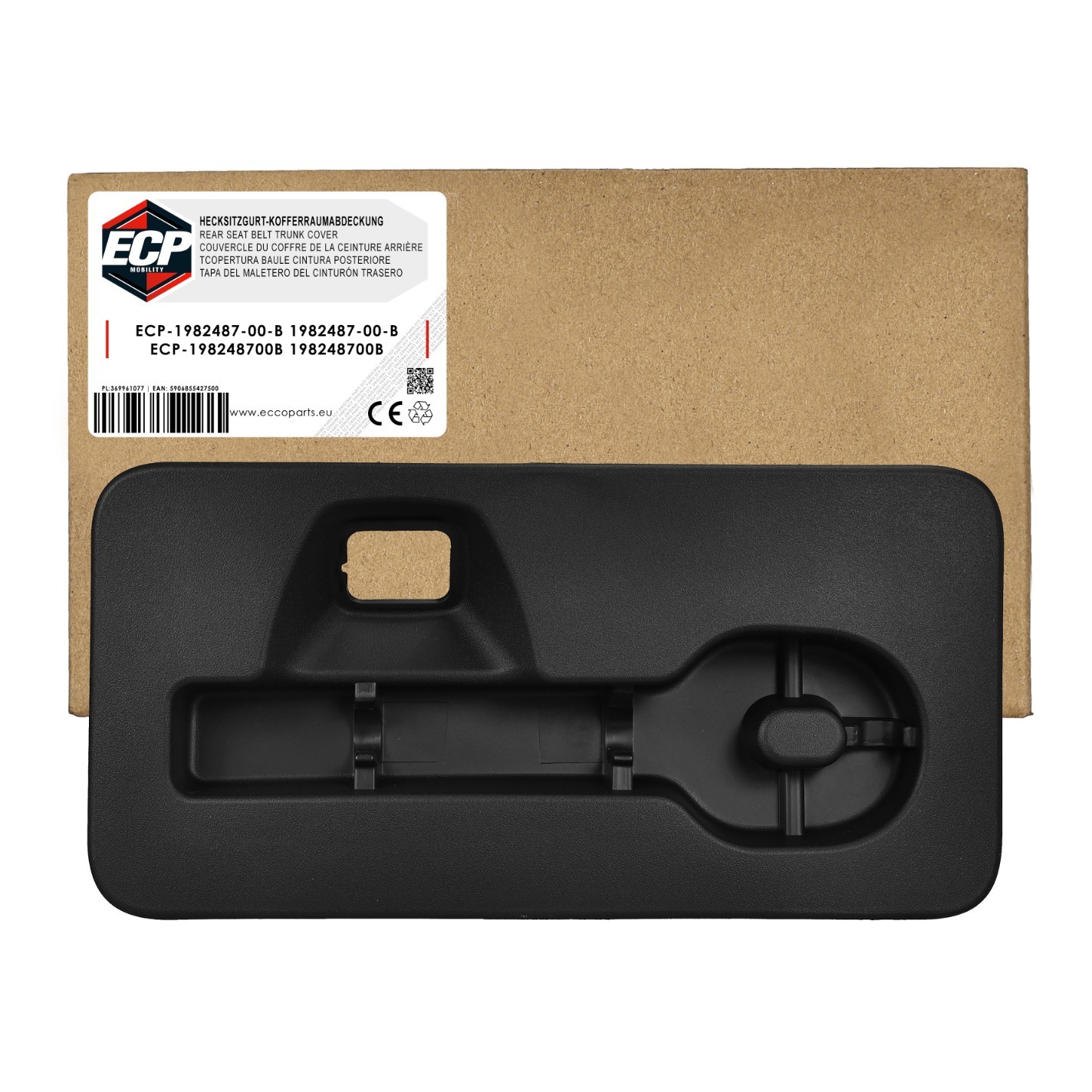 Couvercle de coffre arriere Tesla Model 3 alliage premium legere finition noire