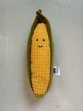 Jellycat Vivacious Sweetcorn Yellow Corn Cob Vegetable  8.5 Inch Plush - Rare