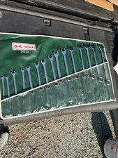 Huge SK Tools USA 6944 12pt Metric Combination Wrench Set 7-22mm 15pc S-K W Pouc