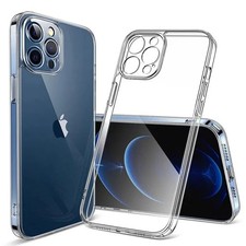 Shockproof TPU Silicone Case For iPhone 12 13 14 15 16 Pro Max Clear Back Cover