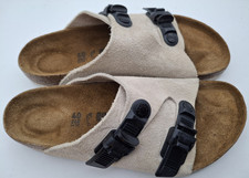 Birkenstock  Zürich Tech cream suede leather - UK 7, EUR 40 Regular