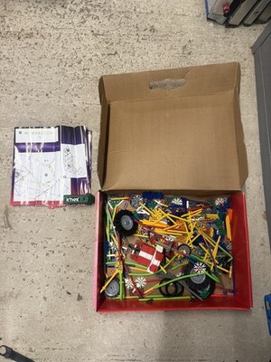 Vintage K nex 80er 90 er großer Aufbewahrungskoffer Konvolut Mix Knex Restposten verpackt Gebäude