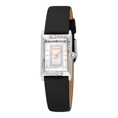 Uhr Just Cavalli JC1L364L0015 Damen Quarz Edelstahl Armband Leder Neu Original