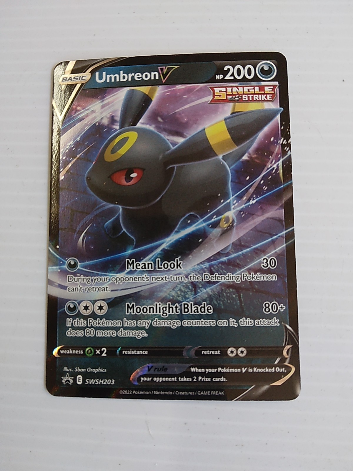Umbreon V SWSH203 SWSH: Sword & Shield Promo Cards Promo NM A1-36