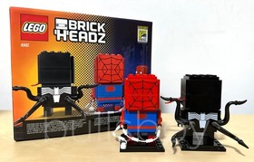 2017 SDCC Lego BrickHeadz SPIDER-MAN & VENOM 41497 + Bonus IRON SPIDER-MAN 40670