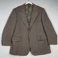 VTG 60s 70s Sears Sports Coat 46R Mod Atomic Disco Retro Dance Hollywood Brown
