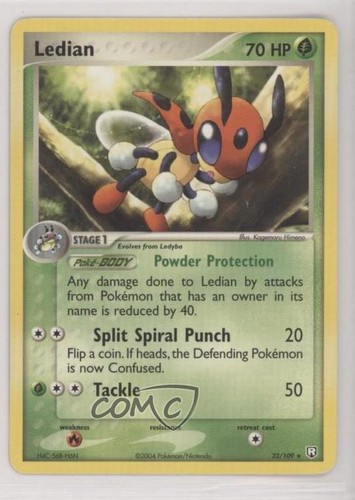Ledian Pokémon EX Team Rocket Returns #23 2004