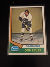 Don Lever 1974-75 Topps Hockey NM-MT Canucks 94