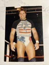 Jim Brunzell AWA Wrestling 3.5x5 Photo 1980s Wearing Springsteen Shirt