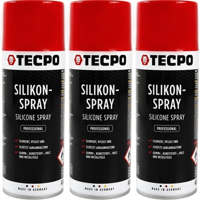 3x400 ml SILIKONSPRAY SCHMIERMITTEL TECPO SILICON-SPRAY TRENNMITTEL GLEITMITTEL