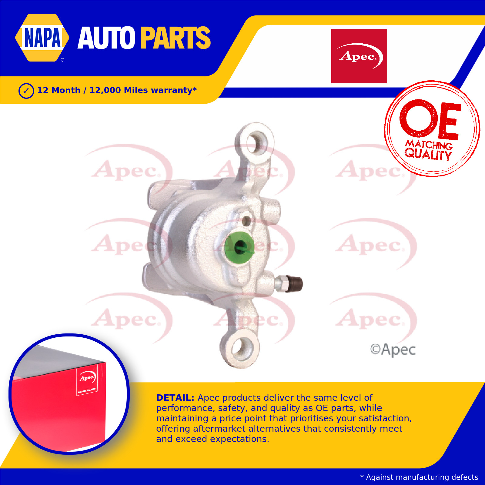 Brake Caliper LCA711 Apec 44011JY00A Genuine Top Quality Guaranteed New