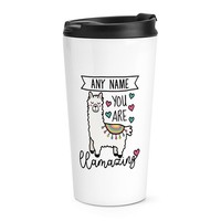 Personalisiert Sie Sind Llamazing Lama Reise Becher Tasse Liebe Weiß Freundin