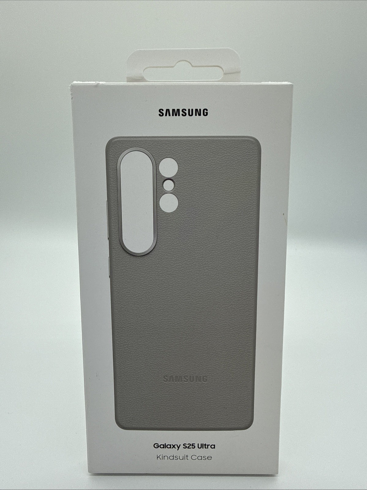 OFFICIAL GENUINE SAMSUNG GALAXY S25 ULTRA KINDSUIT CASE COVER GREY FAUX LEATHER