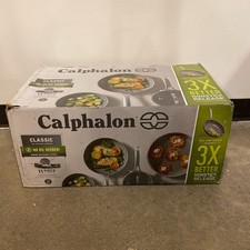 Calphalon Classic Oil-Infused Ceramic 11-Pc Cookware Set, Dark Gray