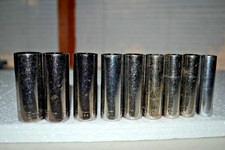 Craftsman Metric 38 Drive Deep Well 6 Point 11mm-19mm Sockets Made In Usa 9 Pcs