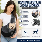 Breathable Pet Sling Carrier Backpack Dog Cat Travel Crossbody Bag