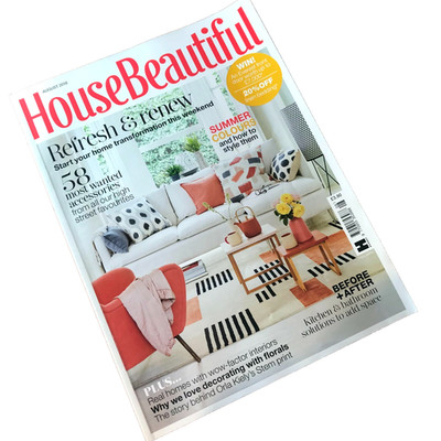 HOUSE BEAUTIFUL Magazine August 2018 | Refresh & Renew | Home Decor Design Issue