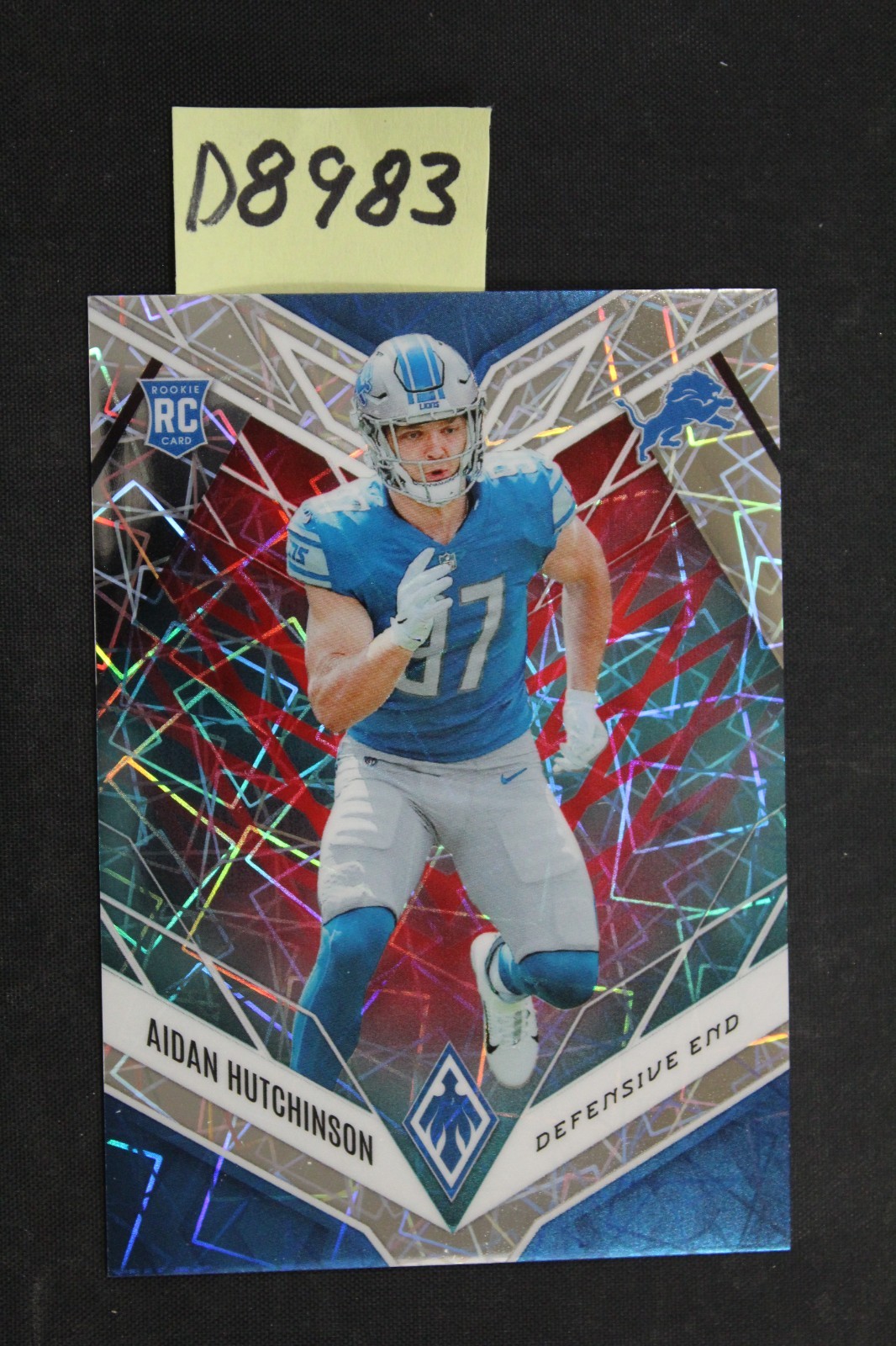 2022 Panini Phoenix Fire & Ice Lazer #113 Aidan Hutchinson /50 (RC) (D8983