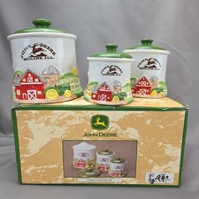 Farmhouse Ceramic Canister Set with Lids