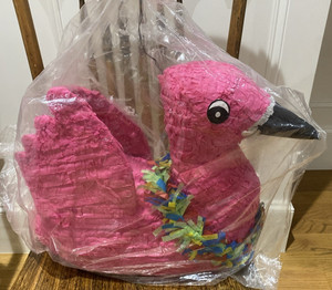 Large Hot Pink Flamingo Pinata, summer beach party