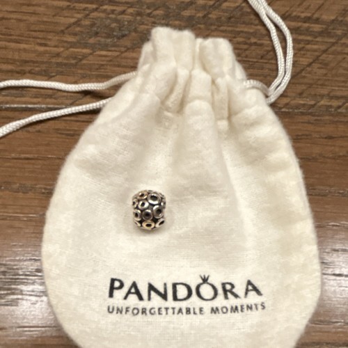 PANDORA Retired Two Tone Circle Charm