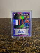 Cason Wallace 2024-25 Panini Obsidian Matrix Materials Patch Auto /49 #MM-CWO