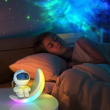 Moon lamp Star Projector Galaxy Night Light,Astronaut Starry Nebula Ceiling L...