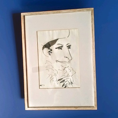 Marc Boxer Signed Original Artwork-Maria Callas Portrait