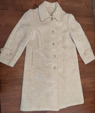 Vintage Forecaster of Boston Wool Coat Womens 11/12 Oatmeal ILGWU Made in USA