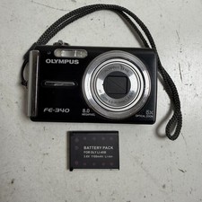 Olympus FE-340 Black 2.7" Screen 8.0MP 5x Optical Zoom Compact Digital Camera