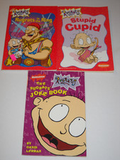 RUGRATS Lot of 3 Rugrats in the Ring Stupid Cupid, Joke Book TV tie-in pb books