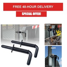 Heavy Duty Steel Trailer Gate Spring Latch Repair Kit Anti Rust Black