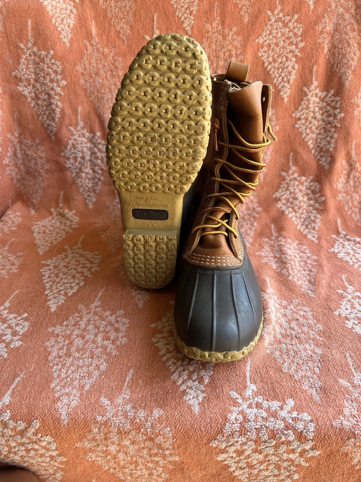 Vintage LL Bean Duck Boots Hunting Outdoor Made USA Maine Size Men 8 Woman 10 - Image 3 of 4