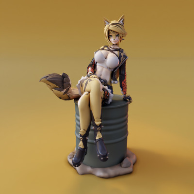 Pulchra Fellini, Zenless Zone Zero, ZZZ, sexy Pin Up, Figur, 3D Druck, UNBEMALT