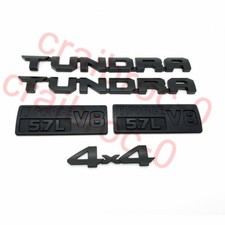 5pcs For 2014-2021 Toyota Tundra Matte Black Out Replacement Emblem Badges Kit