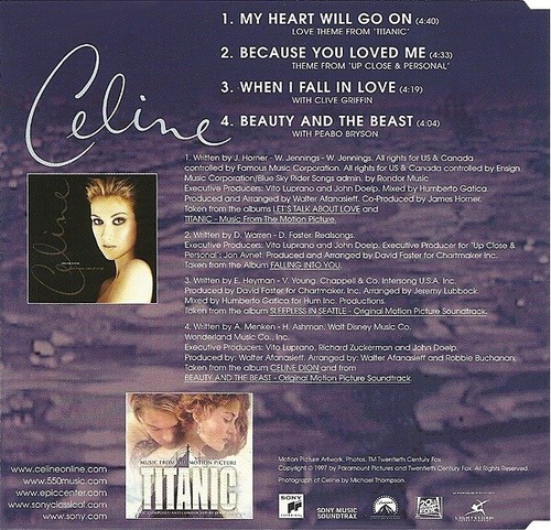 My Heart Will Go On by Celine Dion – Céline – Columbia – Pop– CD w insert - Picture 2 of 2
