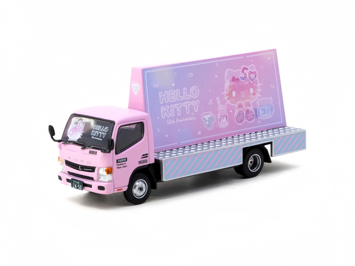 Tarmac Works 1:64 Mitsubishi Fuso Canter Hello Kitty Billboard