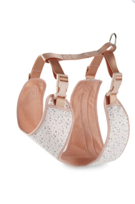 Nwt Adjustable Dog Harness Size M/L Pink Paw & Tail Medium Large Body Collar