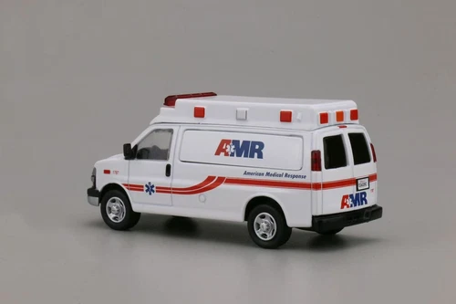 596 Model 1:64 Chevrolet van VAN AMR Ambulance Diecast Metal Car - Picture 4 of 5