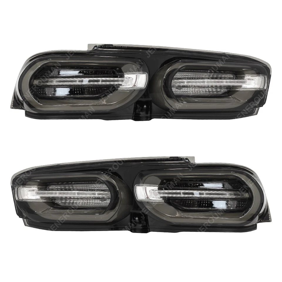 Para 2019-24 Chevy Camaro lanternas traseiras de LED par de lanternas traseiras pretas fumaça LH RH - Imagem 3 de 4