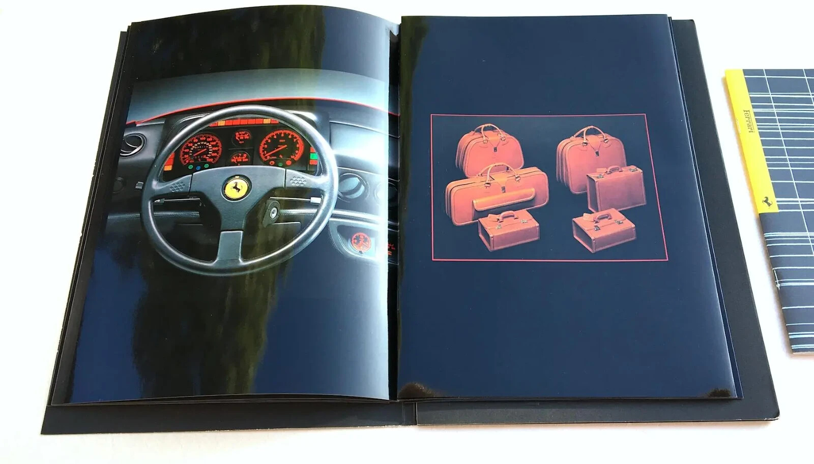Ferrari 512TR Luggage Set hand made by Schedoni Italy  (SOLD)