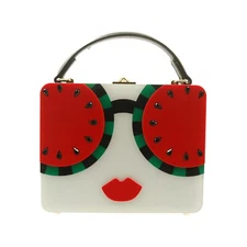 Acrylic box bag Retro Purse Shoulder bag Glasse Water Melon